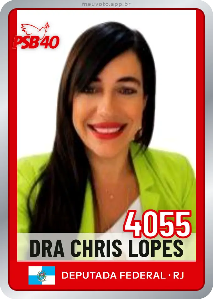 Carta de Dra Chris Lopes, número 4055, PSB