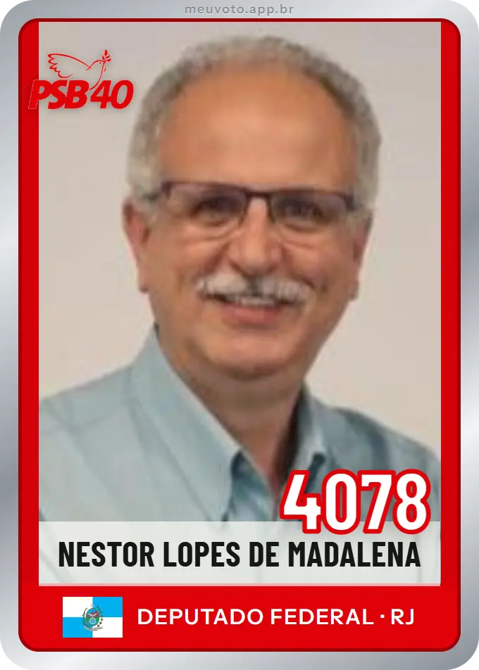 Carta de Nestor Lopes de Madalena, número 4078, PSB