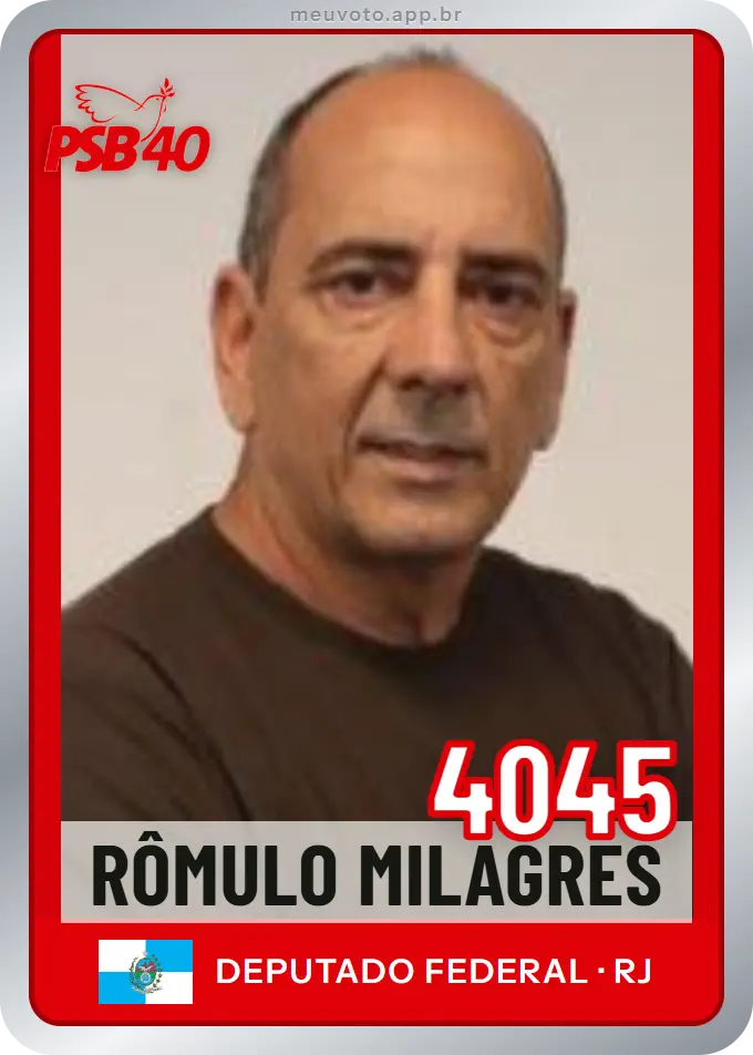 Carta de Rômulo Milagres, número 4045, PSB