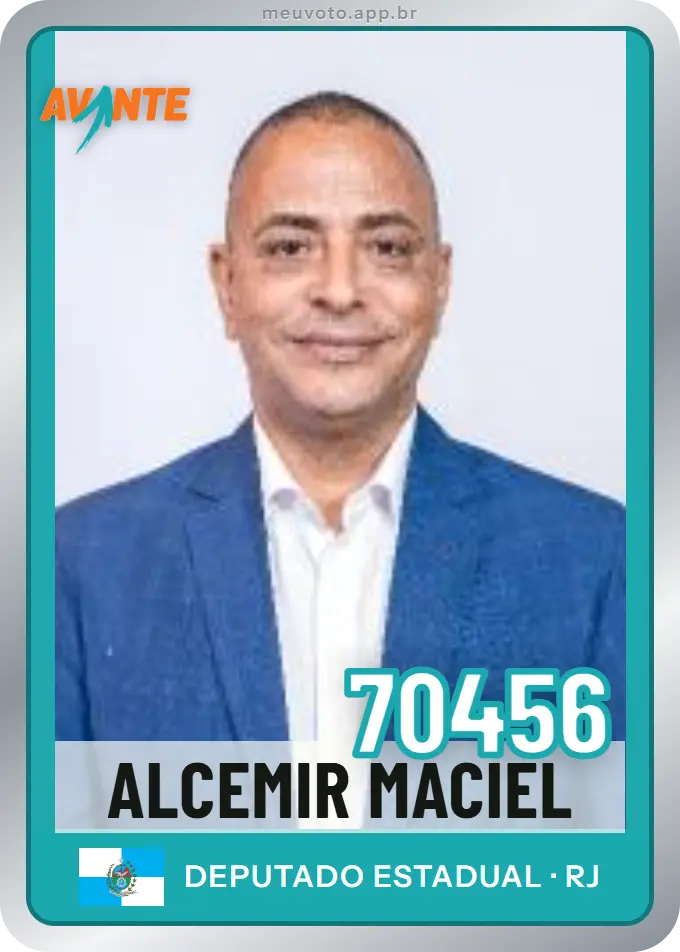 Carta de Alcemir Maciel, número 70456, Avante