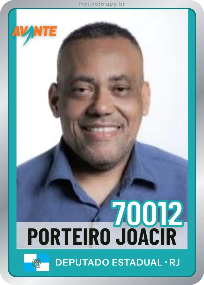 Carta de Porteiro Joacir, número 70012, Avante