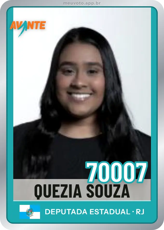 Carta de Quezia Souza, número 70007, Avante