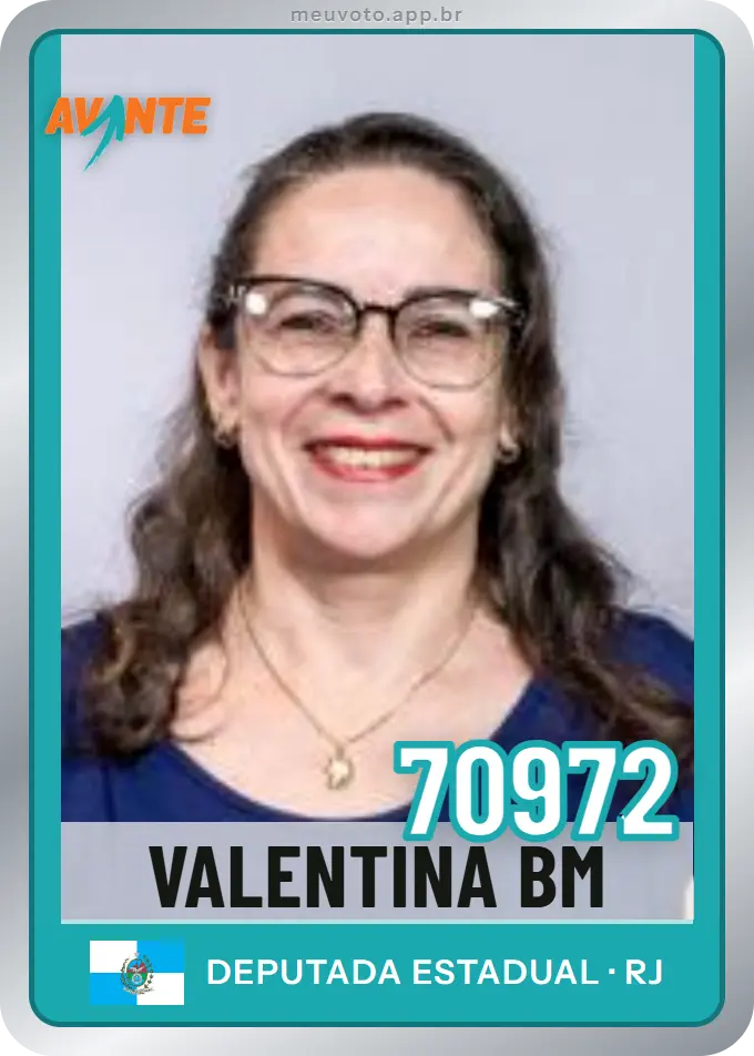 Carta de Valentina Bm, número 70972, Avante