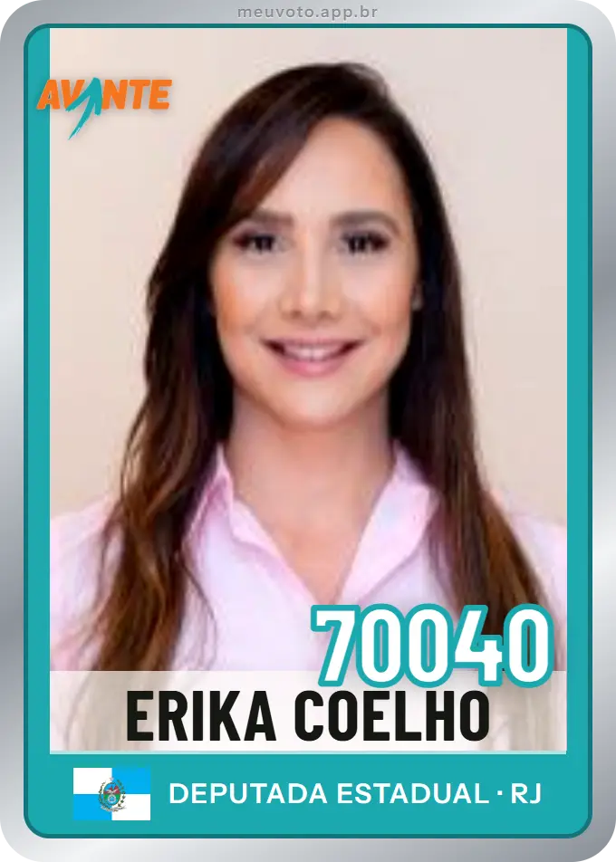 Carta de Erika Coelho, número 70040, Avante