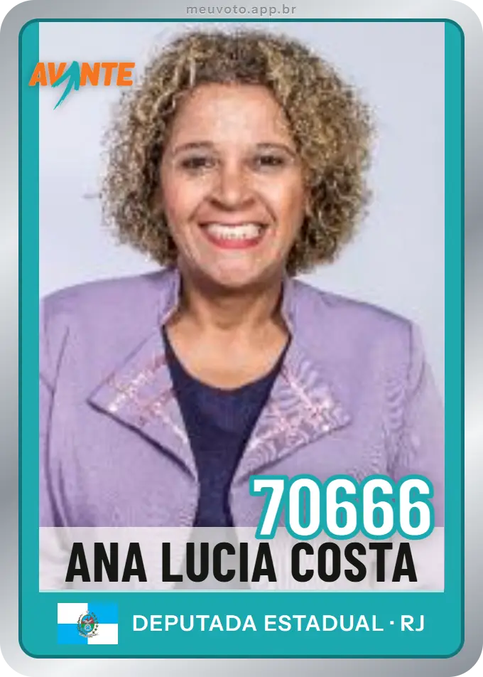 Carta de Ana Lucia Costa, número 70666, Avante