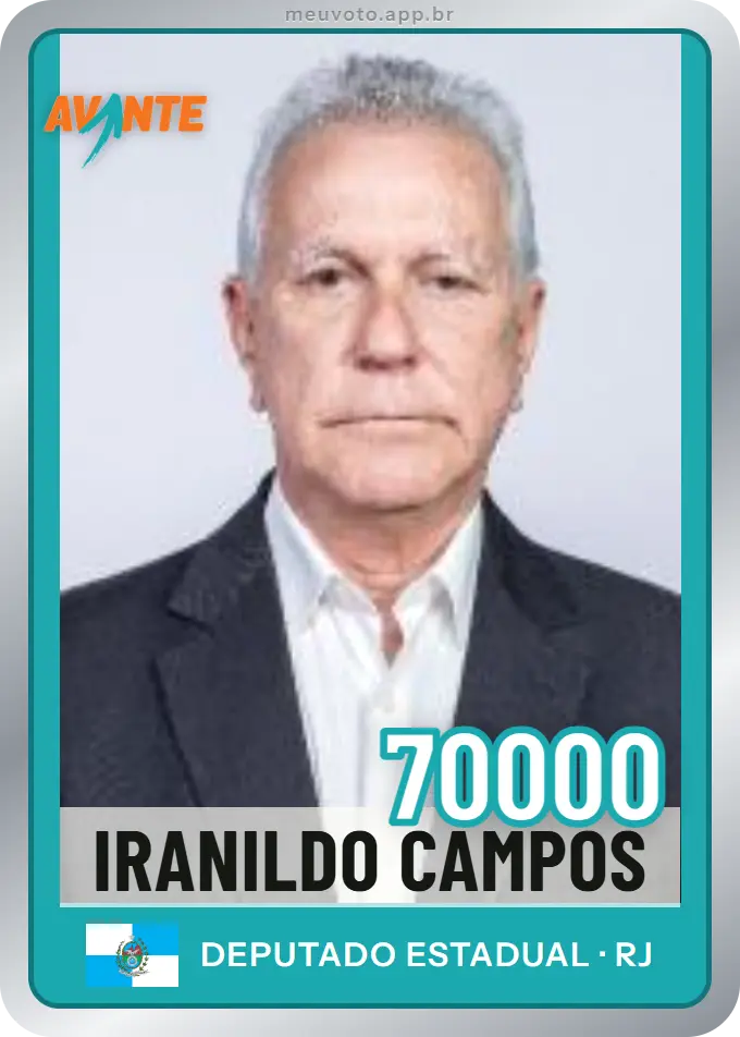 Carta de Iranildo Campos, número 70000, Avante