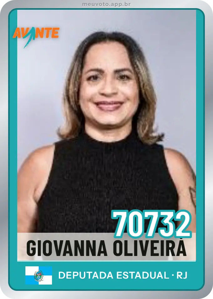 Carta de Giovanna Oliveirà, número 70732, Avante