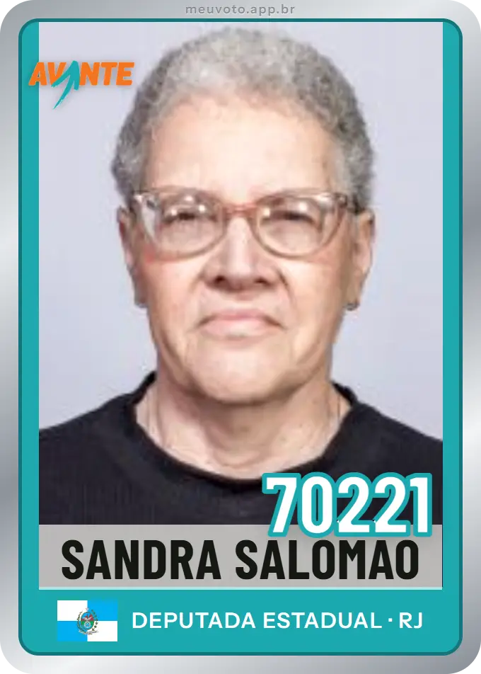 Carta de Sandra Salomão, número 70221, Avante