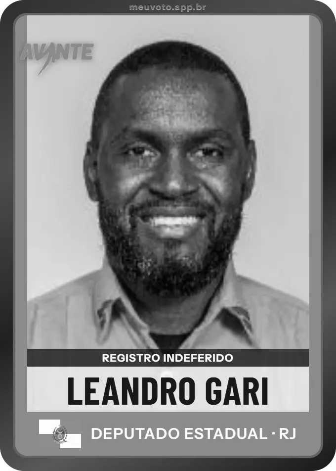 Carta de Leandro Gari, Avante. Teve o registro indeferido pelo TSE e não vai à urna.