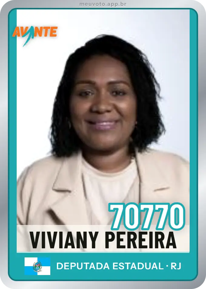 Carta de Viviany Pereira, número 70770, Avante