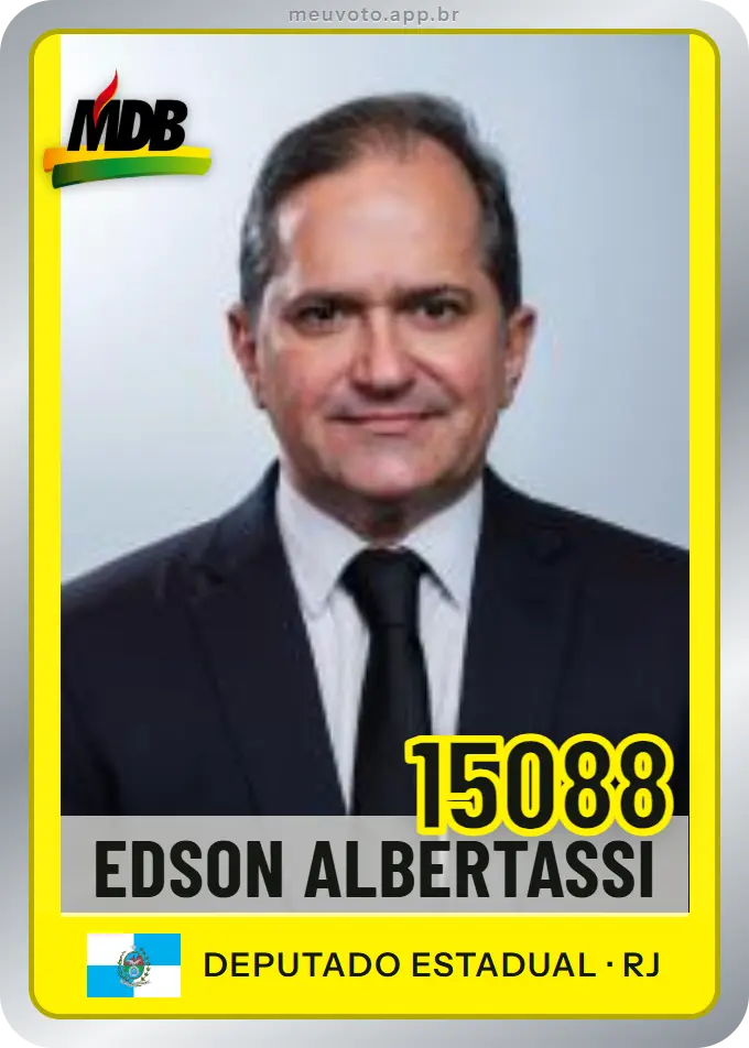 Carta de Edson Albertassi, número 15088, MDB