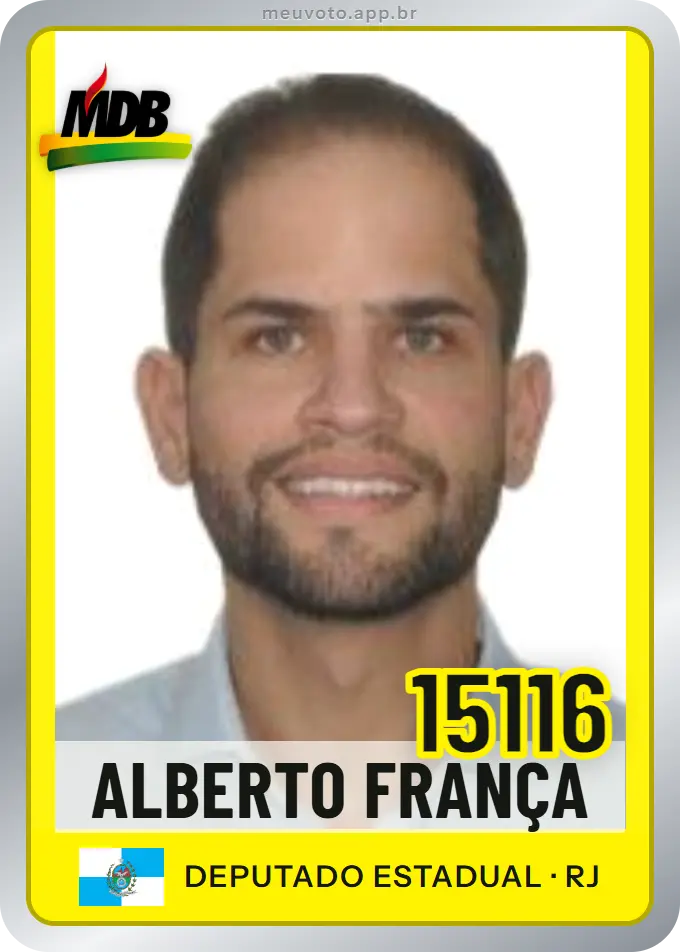 Carta de Alberto França, número 15116, MDB