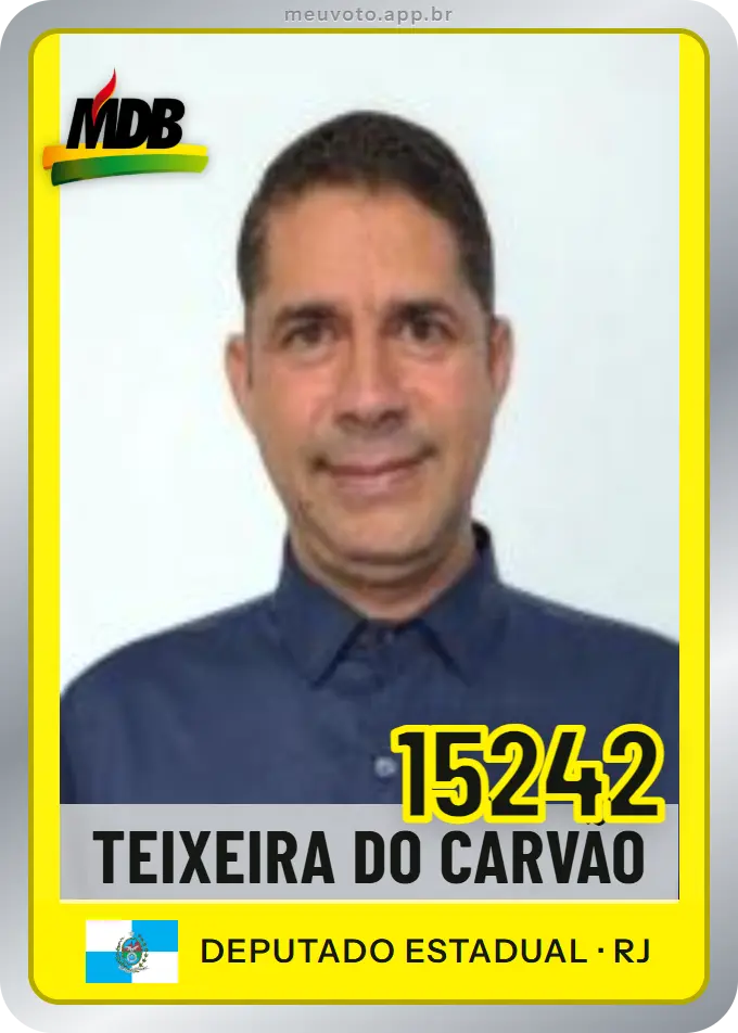 Carta de Teixeira do Carvão, número 15242, MDB