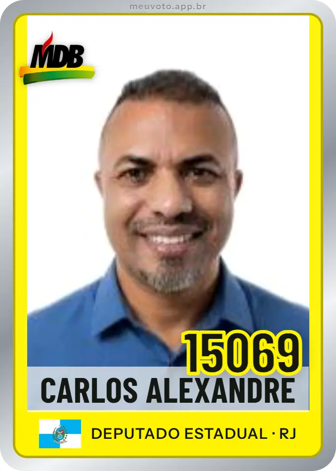 Carta de Carlos Alexandre, número 15069, MDB