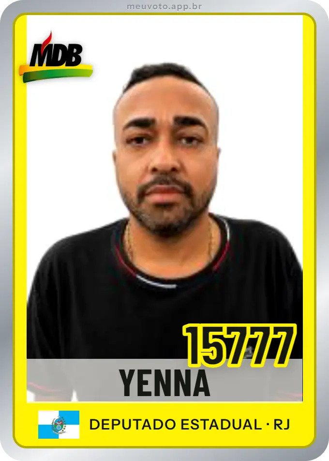 Carta de Yenna, número 15777, MDB