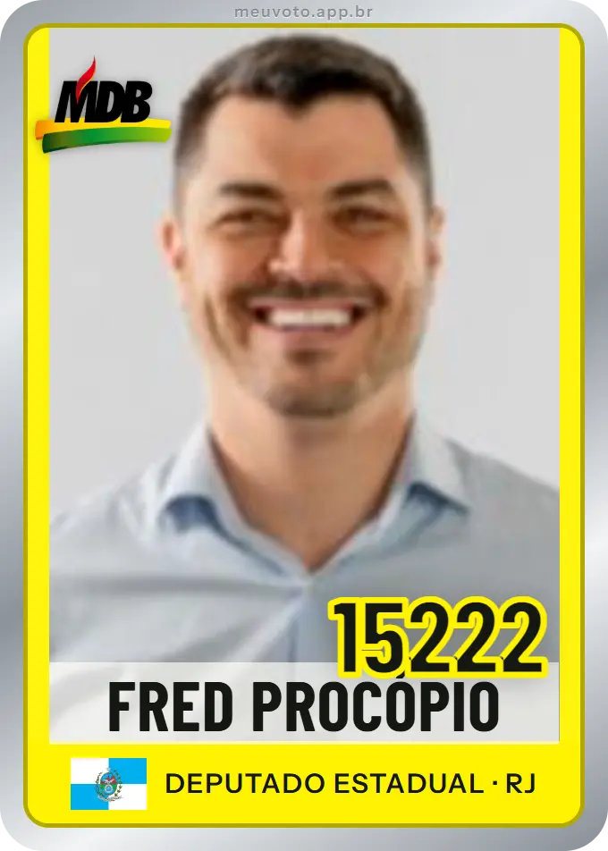 Carta de Fred Procópio, número 15222, MDB