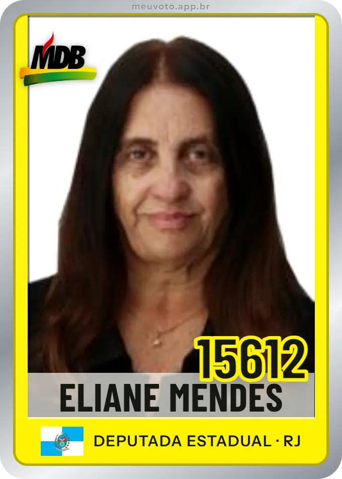 Carta de Eliane Mendes, número 15612, MDB