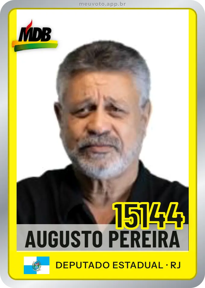 Carta de Augusto Pereira, número 15144, MDB