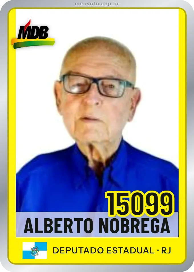 Carta de Alberto Nóbrega, número 15099, MDB