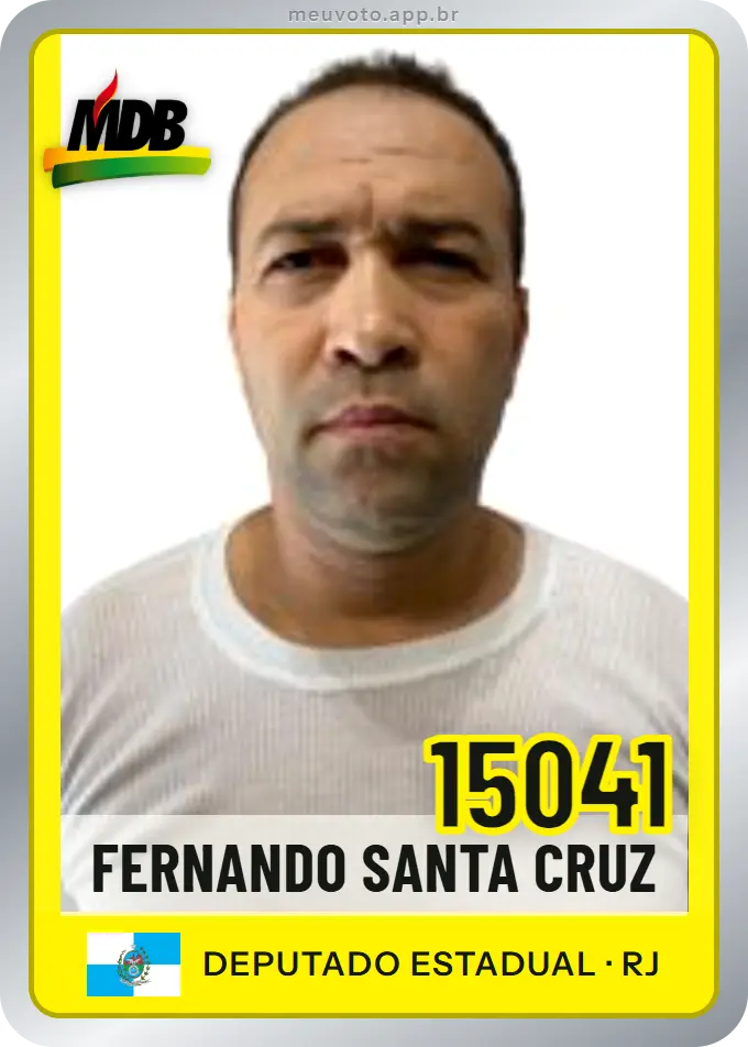 Carta de Fernando Santa Cruz, número 15041, MDB