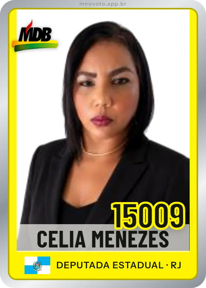 Carta de Celia Menezes, número 15009, MDB