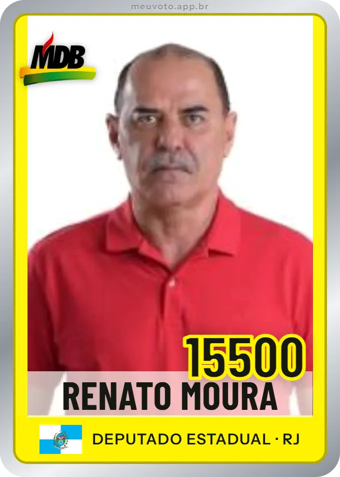 Carta de Renato Moura, número 15500, MDB