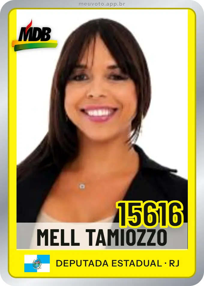 Carta de Mell Tamiozzo, número 15616, MDB