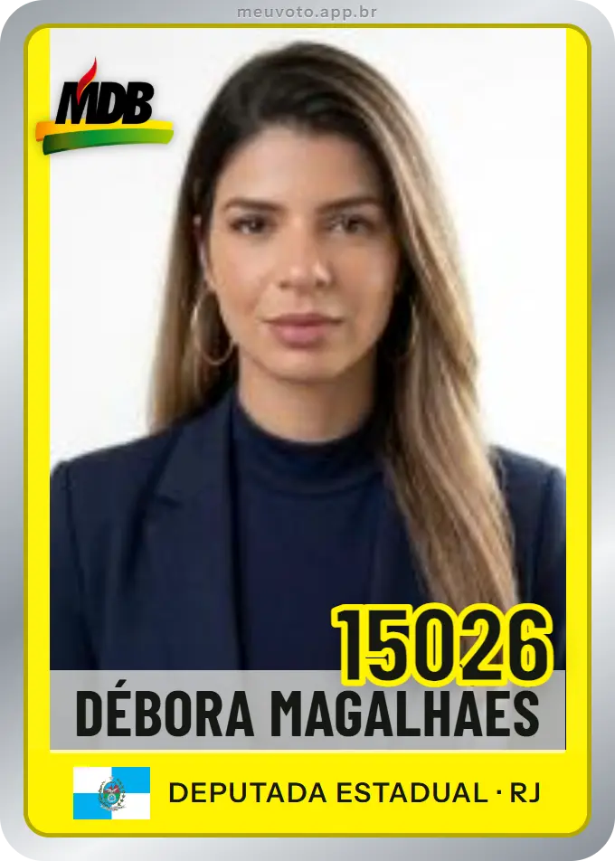 Carta de Débora Magalhães, número 15026, MDB