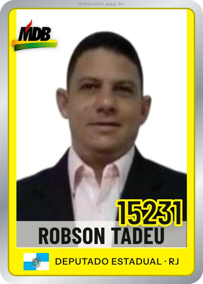 Carta de Robson Tadeu, número 15231, MDB
