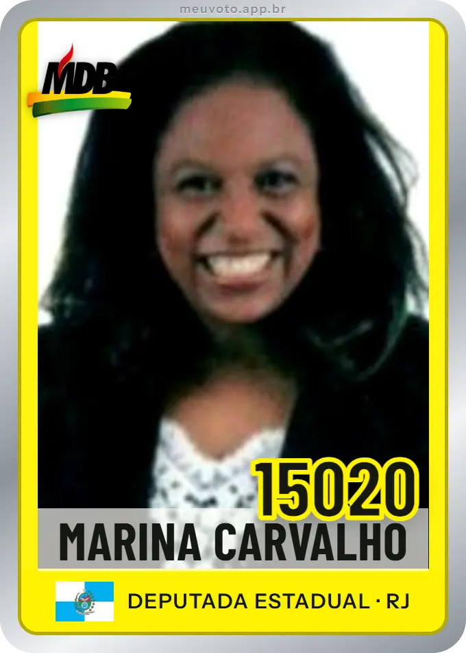 Carta de Marina Carvalho, número 15020, MDB