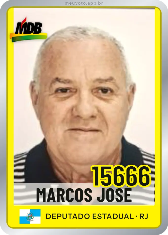 Carta de Marcos José, número 15666, MDB
