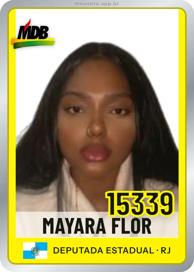 Carta de Mayara Flor, número 15339, MDB