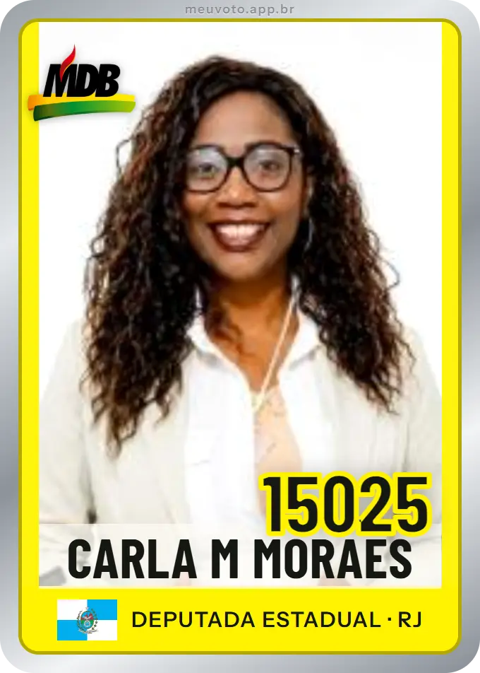 Carta de Carla M Moraes, número 15025, MDB