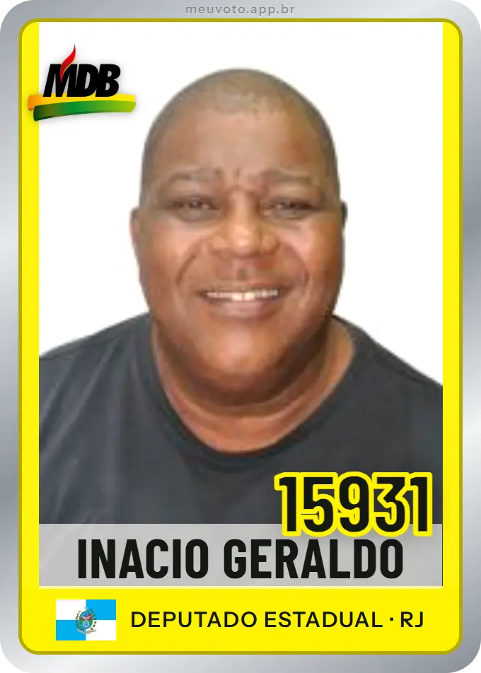 Carta de Inacio Geraldo, número 15931, MDB