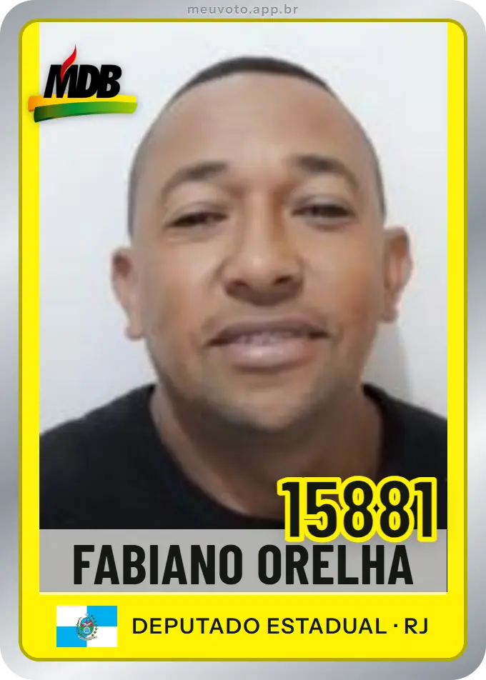 Carta de Fabiano Orelha, número 15881, MDB