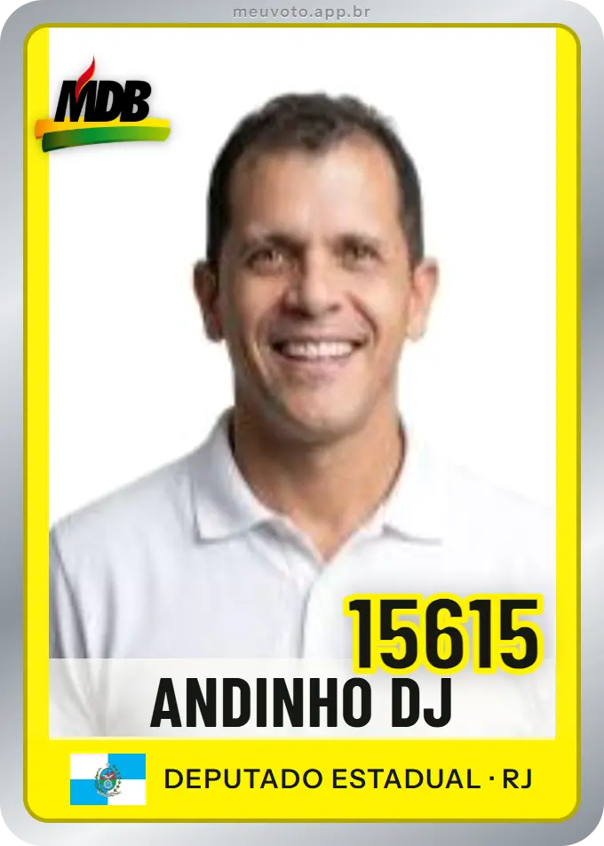 Carta de Andinho Dj, número 15615, MDB