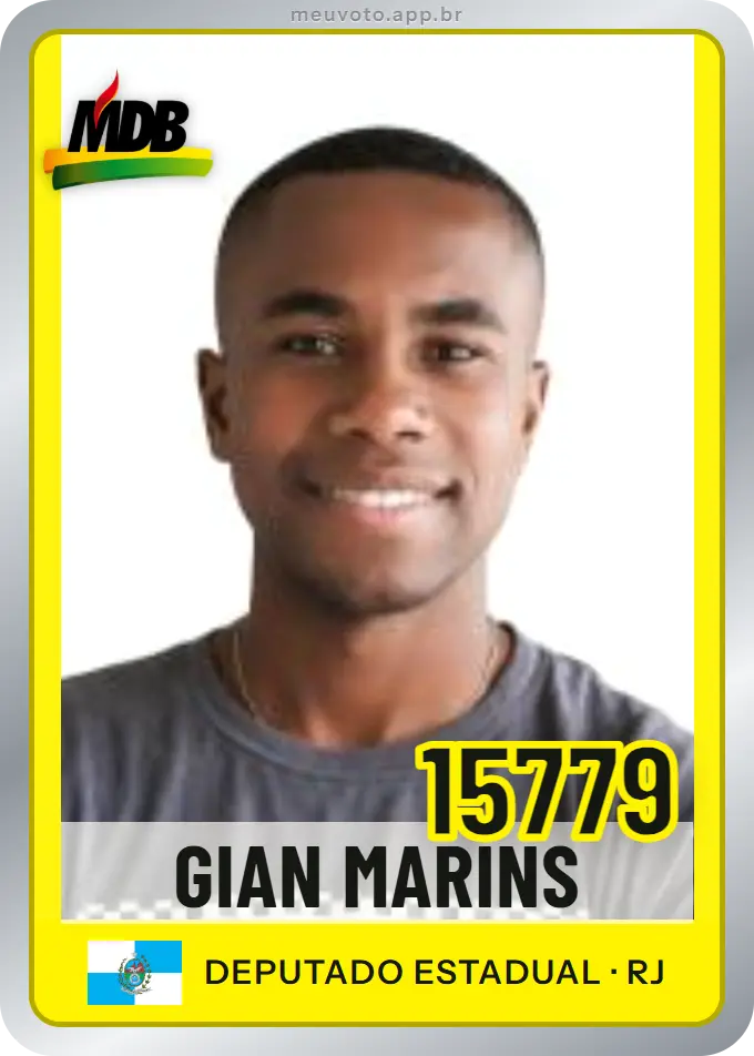 Carta de Gian Marins, número 15779, MDB