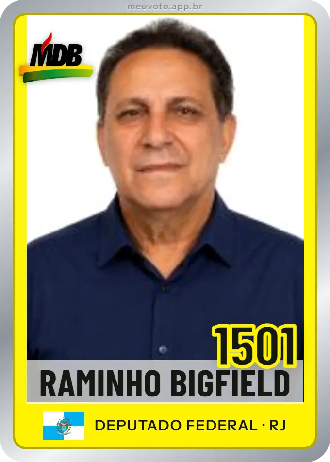 Carta de Raminho Bigfield, número 1501, MDB