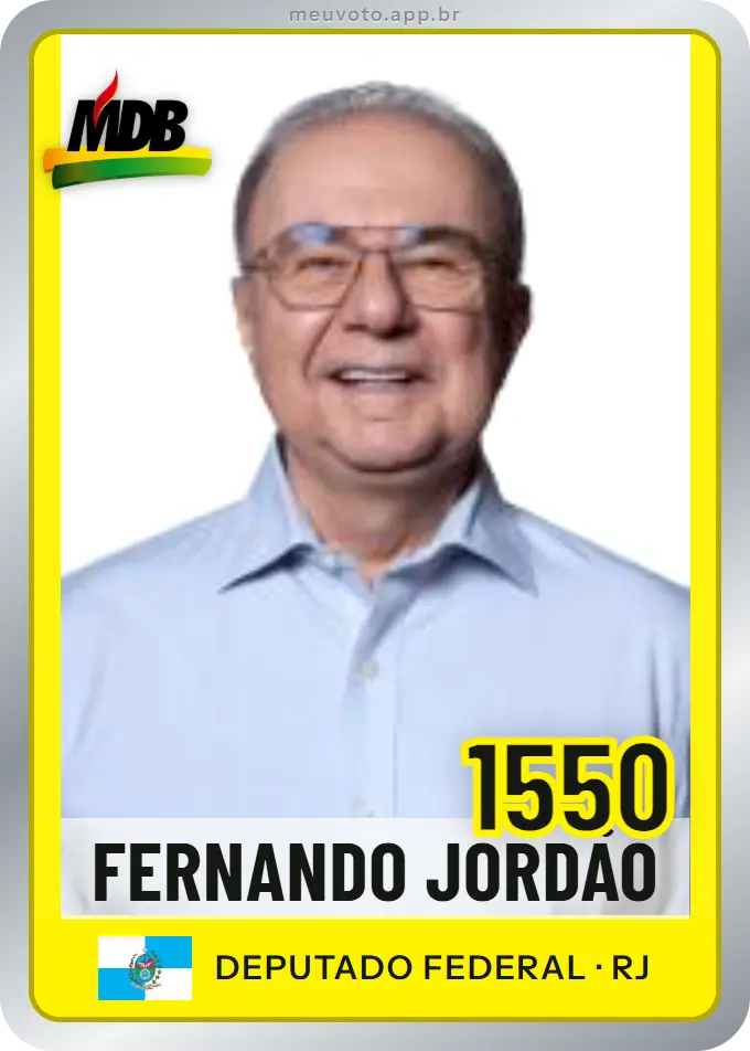 Carta de Fernando Jordão, número 1550, MDB