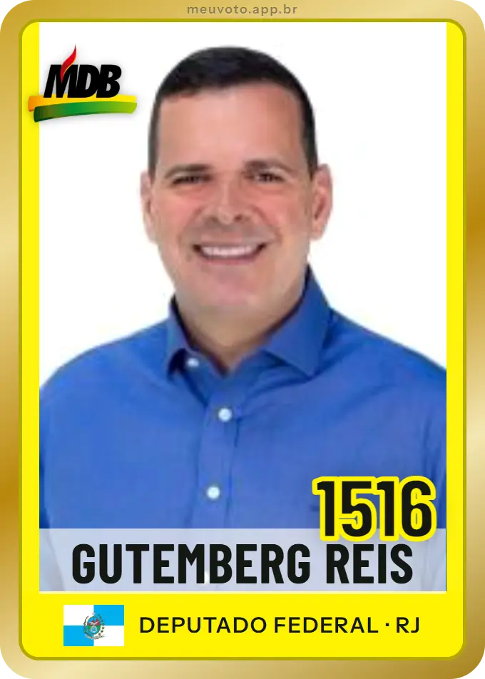 Carta de Gutemberg Reis, número 1516, MDB