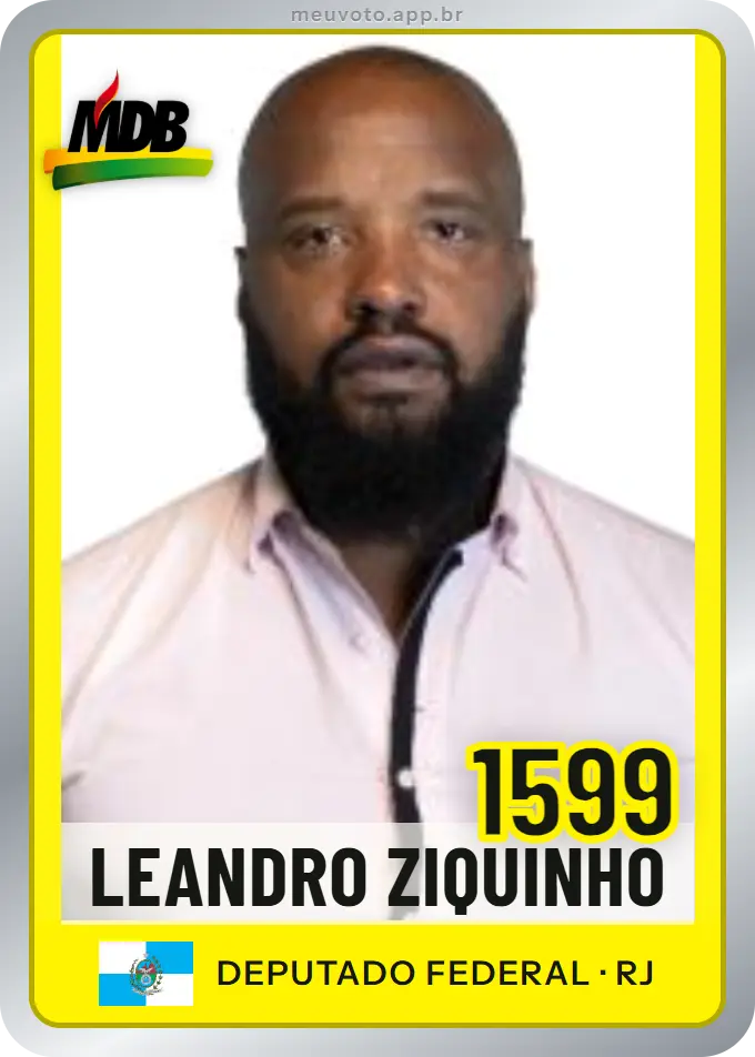 Carta de Leandro Ziquinho, número 1599, MDB