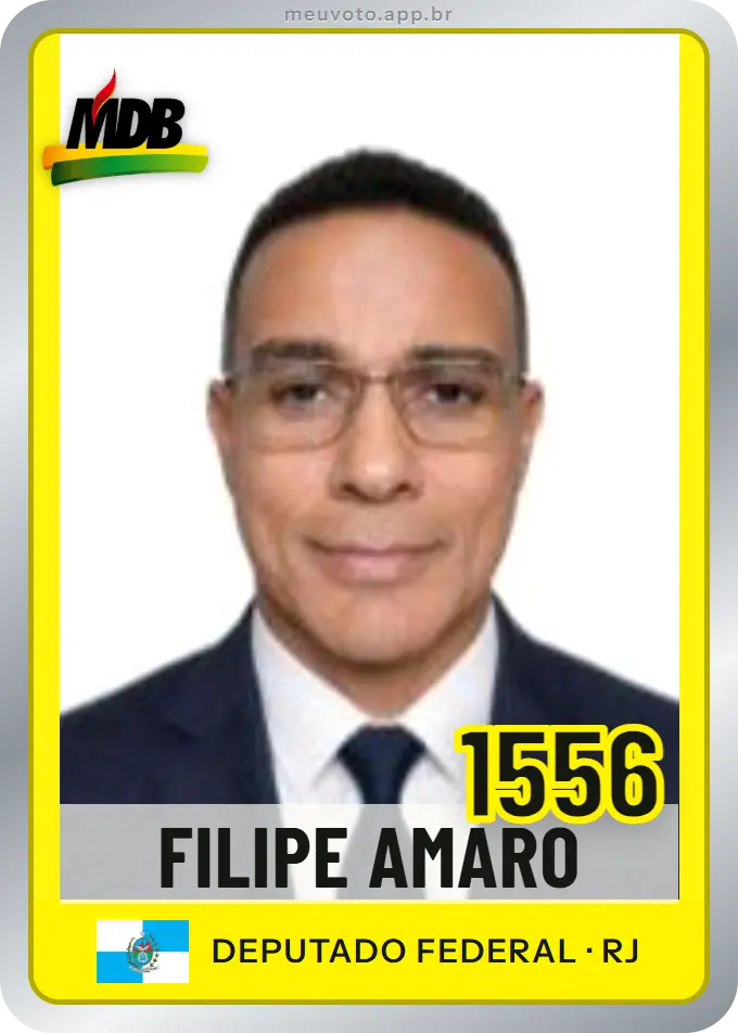 Carta de Filipe Amaro, número 1556, MDB