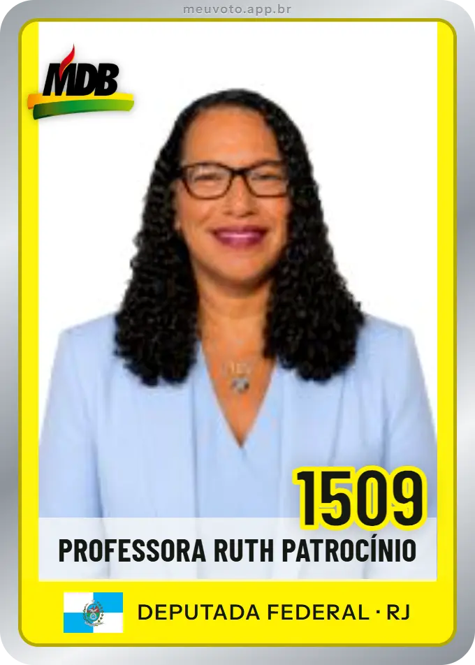 Carta de Professora Ruth Patrocínio, número 1509, MDB