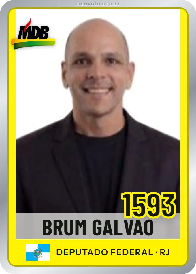 Carta de Brum Galvão, número 1593, MDB