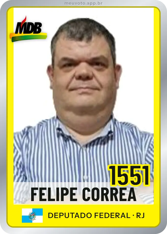Carta de Felipe Corrêa, número 1551, MDB