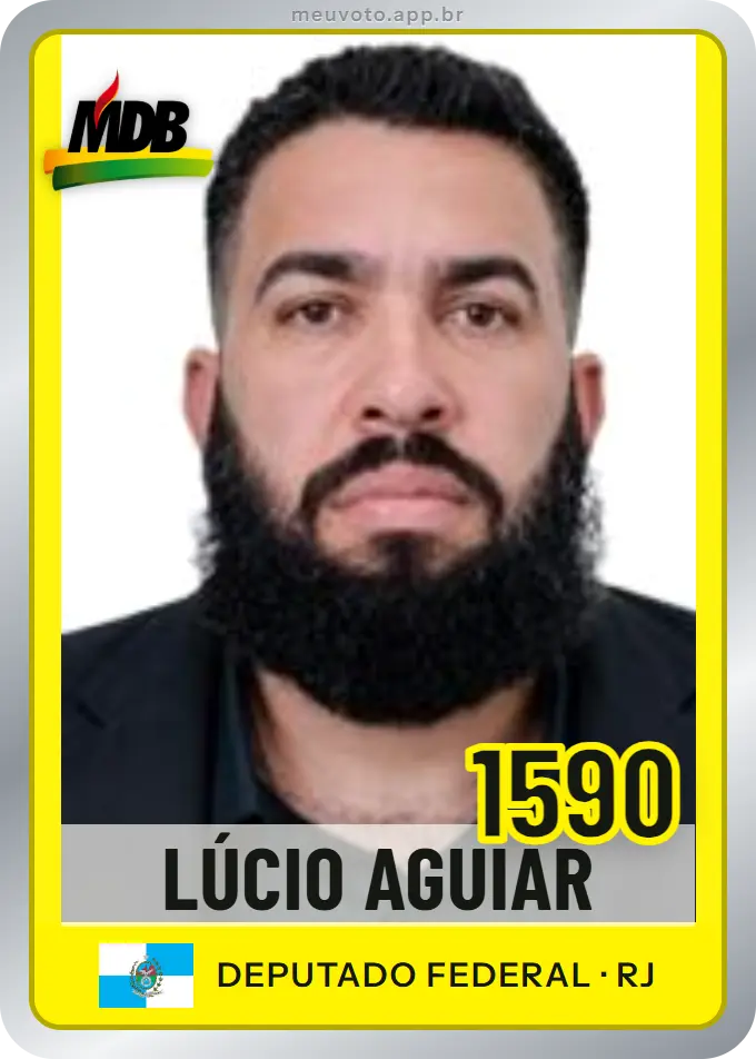 Carta de Lúcio Aguiar, número 1590, MDB