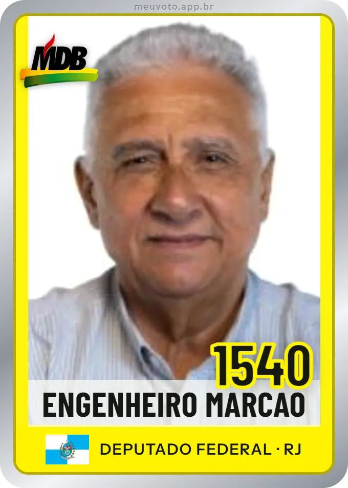 Carta de Engenheiro Marcao, número 1540, MDB