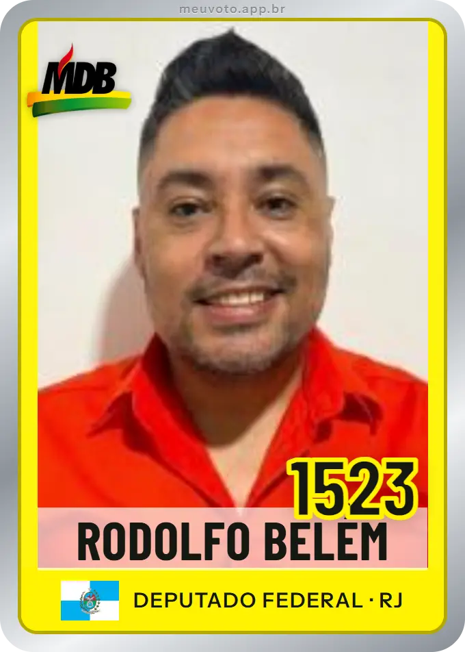 Carta de Rodolfo Belém, número 1523, MDB