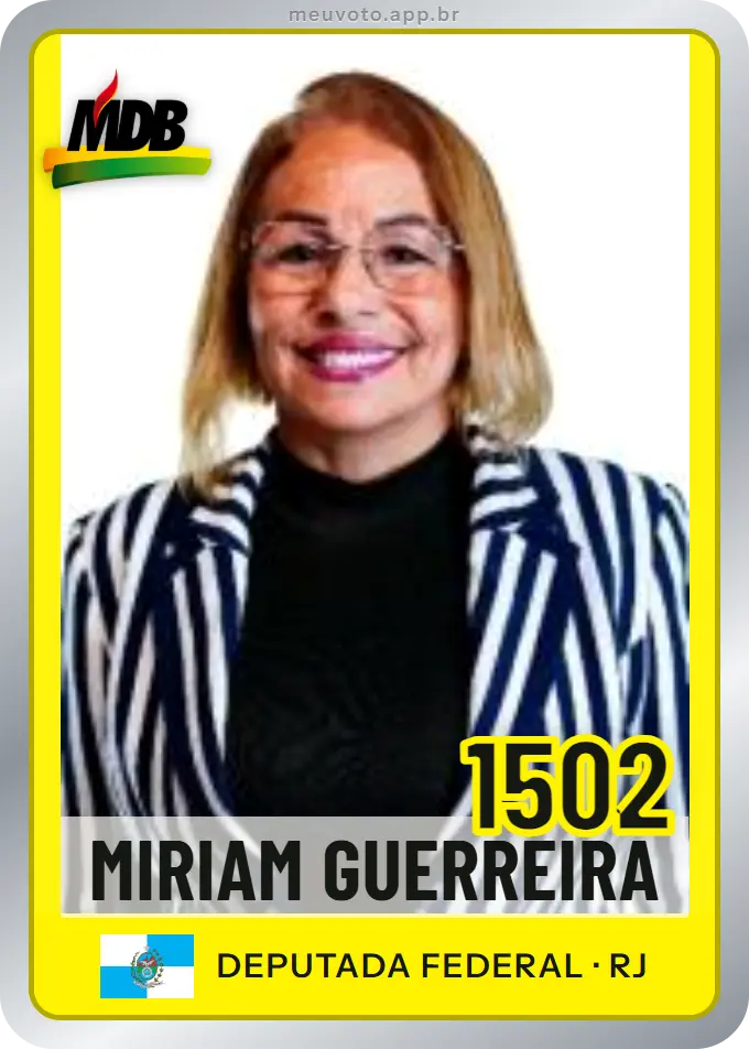 Carta de Miriam Guerreira, número 1502, MDB