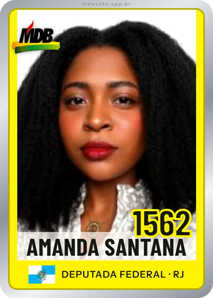 Carta de Amanda Santana, número 1562, MDB